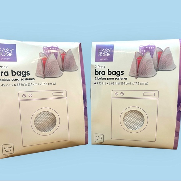 NWT Bundle of 2 Easy Home 2-Pack Mesh Wash or Bra Laundry Bags - Picture 3 of 5